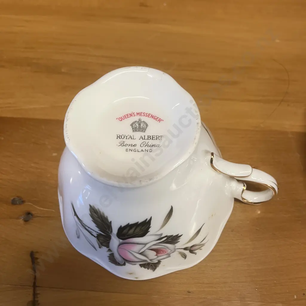 Vintage Royal Albert 'Queens Messenger' Tennis Set With An Extra Cup Image 1++