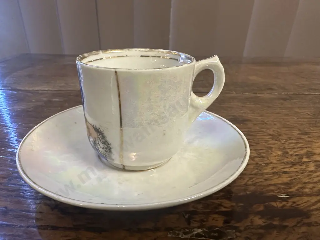 Vintage Demi Cup & Saucer 'A Ngatimaru Chief' Image 1++