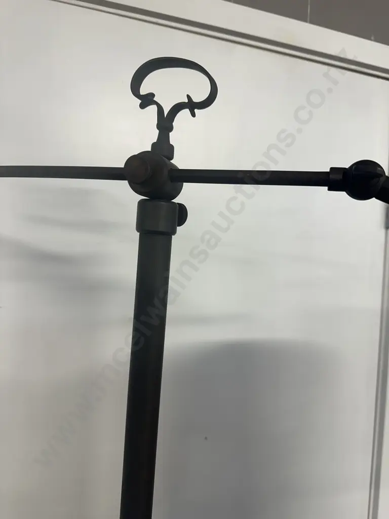 Floor Lamp With Cream Shade & Three Adjustments (as found no wiring) Image 1++