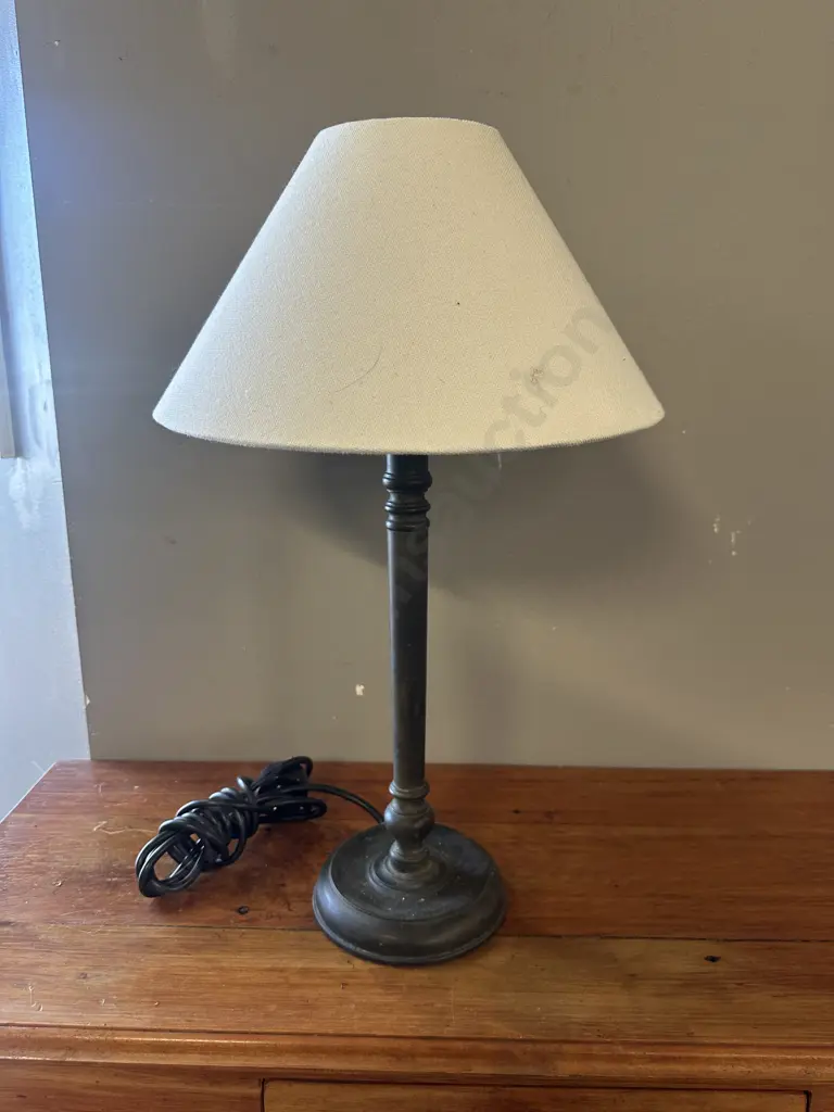 Eunice Taylor Table Lamp With Cream Shade H51cm. Image 1++