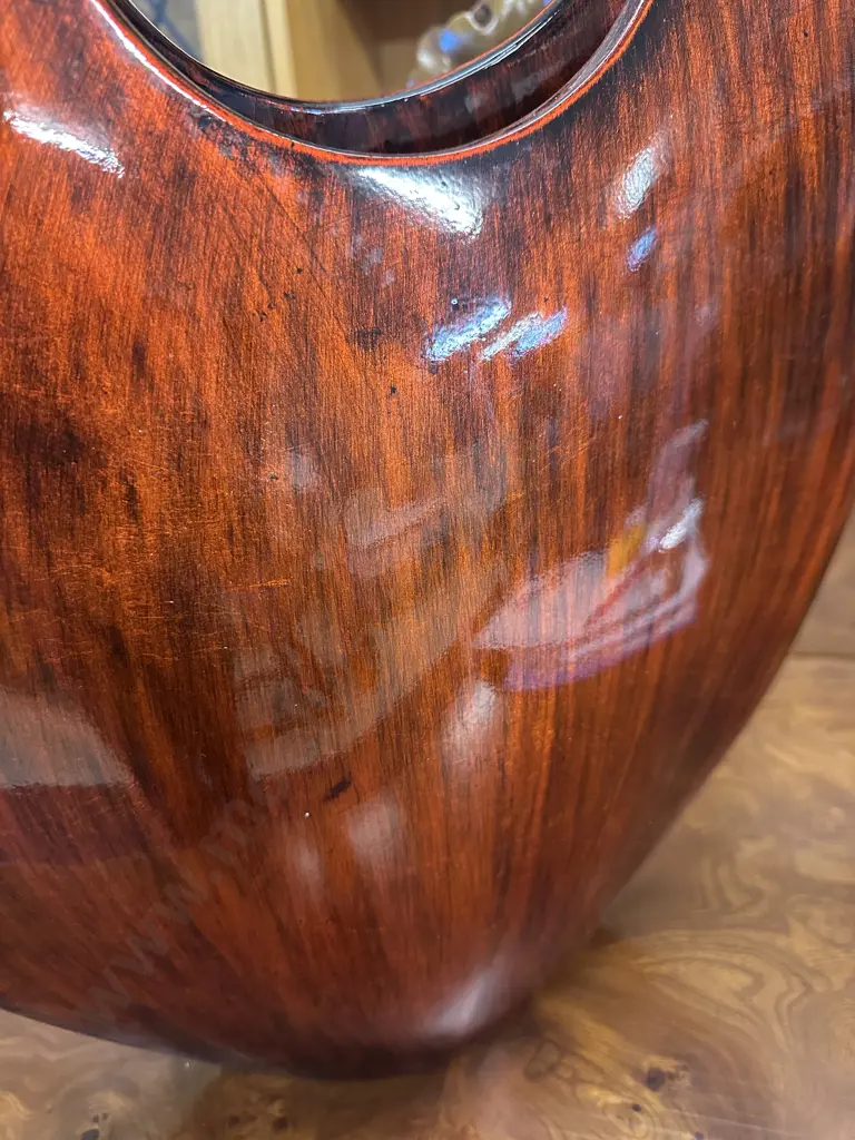 LP Design Reddish Brown Decorative Curved Vase. H46cm Image 1++