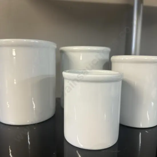 White Cordon Bleu Utensil Holders Assorted Sizes