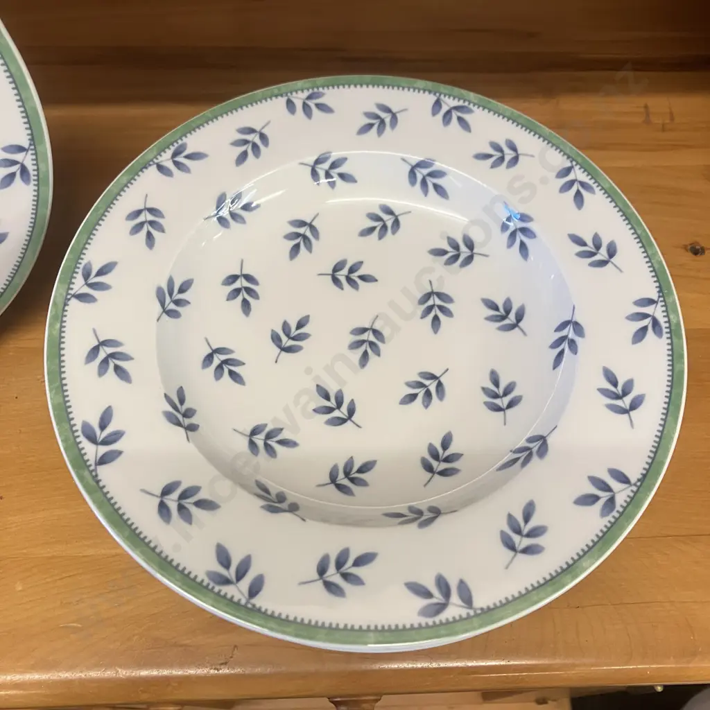 Set of Six Villeroy & Boch Switch 3 Porcelain 23cm Rimmed Bowls #1748 Image 1++