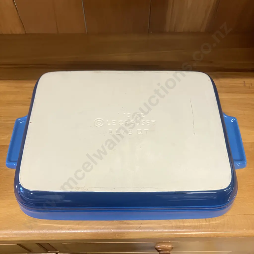Le Creuset Stoneware Azure Blue Two Handled Rectangular Dish - #13-02, 3 Litre Image 1++
