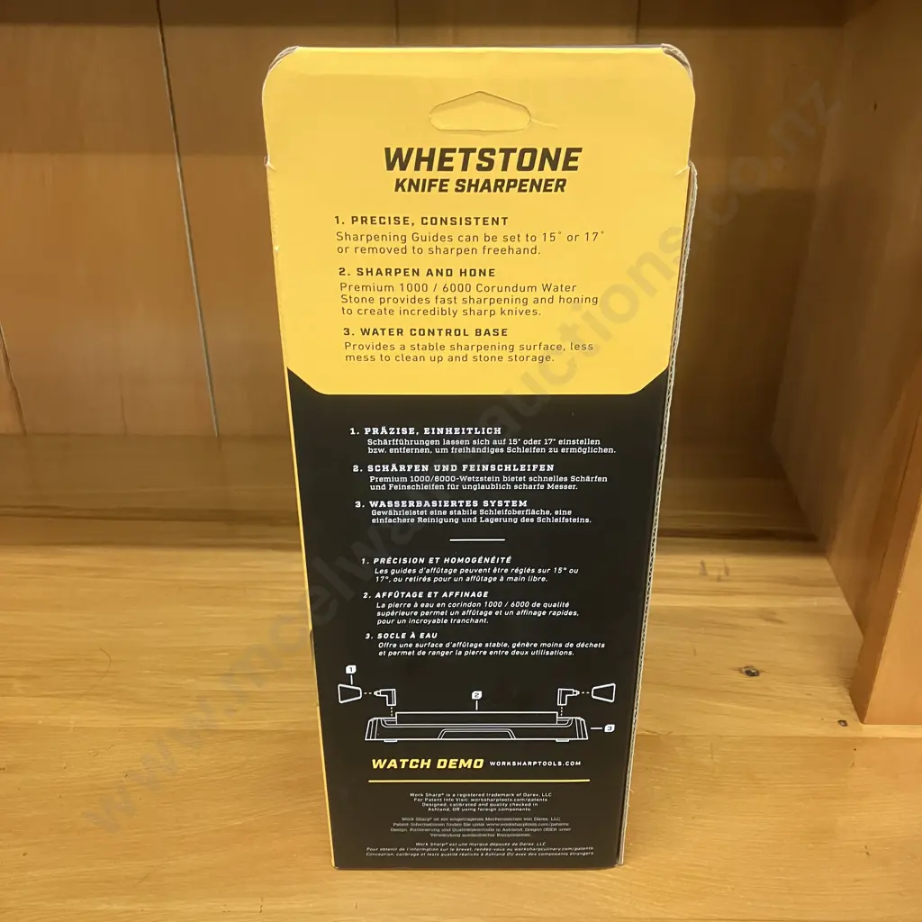 WORK SHARP WSBCHWHT-I Whetstone Knife Sharpener Image 1++
