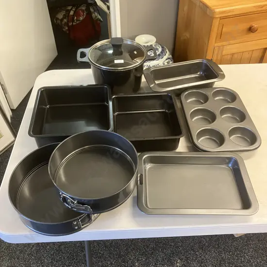 Seven Items Of Bakeware With RACO Brand Small 20cm Lidded Stockpot