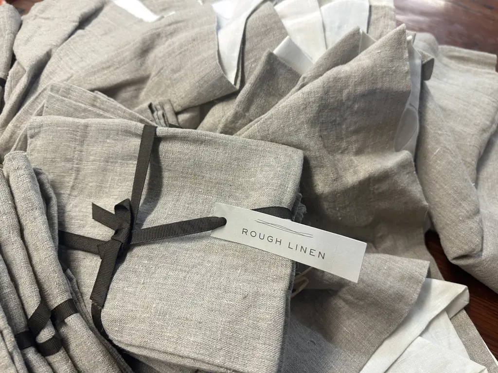 Rough USA Linen. Com 100% Linen Placemats, Table Cloths & Napkins Etc Image 1++
