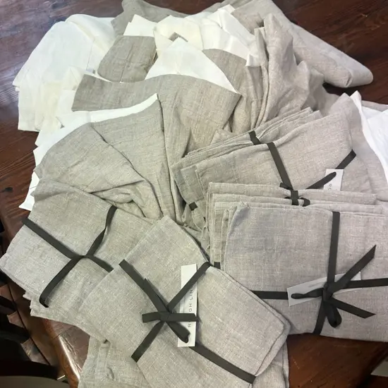 Rough USA Linen. Com 100% Linen Placemats, Table Cloths & Napkins Etc