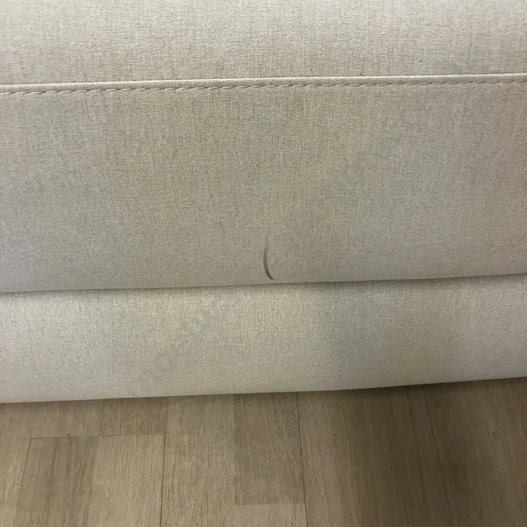 3 Seater Power Reclining Sofa with Left-Hand Facing Chaise With 2 Seater Power Reclining Sofa In Cream Coloured Fabric Image 1++