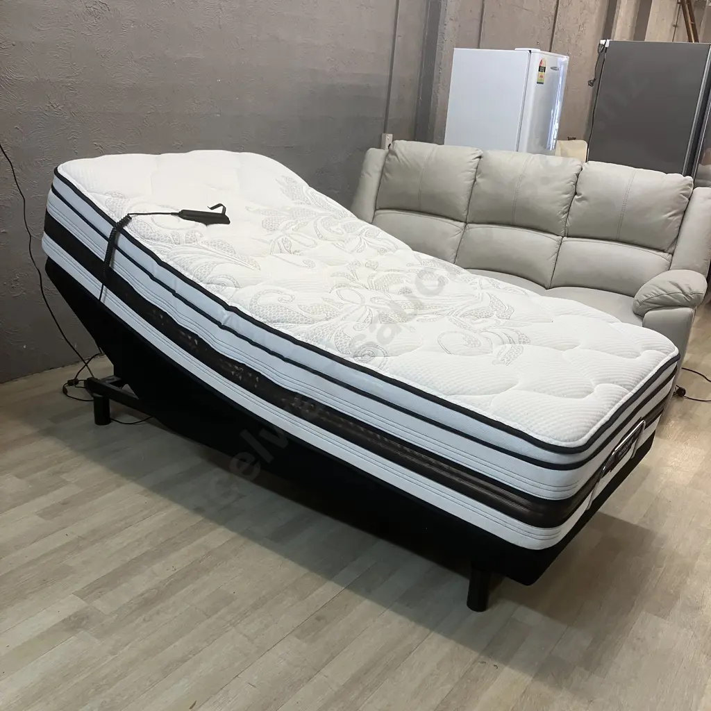 Sleepyhead Powered Adjustable King Single Bed With Tattersfield Physiocare Celeste Mattress Image 1++