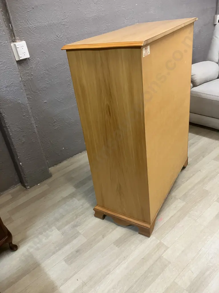 DA Lewis (ChCh) Rimu 7 Drawer Scotch Chest, Knob Handles. H119.5 W90 D46cm Image 1++