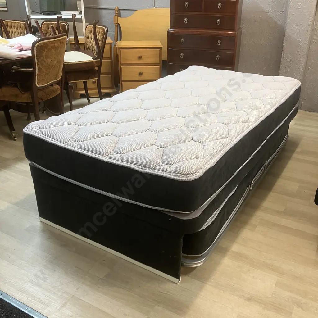 King Single Trundler Bed With Mattresses Image 1++