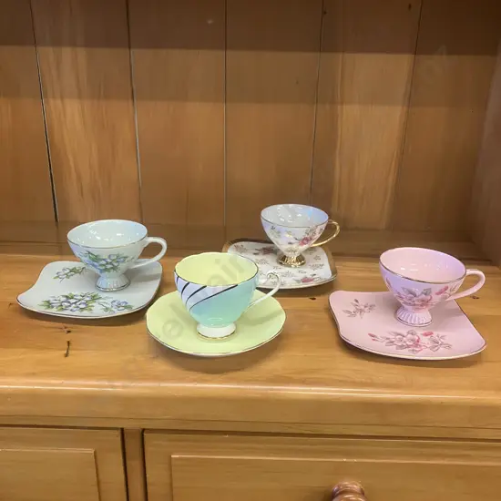Vintage Cherry China Japan Duos, Toa Japan Duo & Roslyn Nu Era Duo