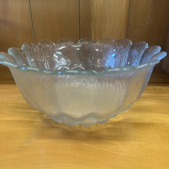 Holmegaard Blosson Textured Flower Shape Bowl. 11 x 23cm