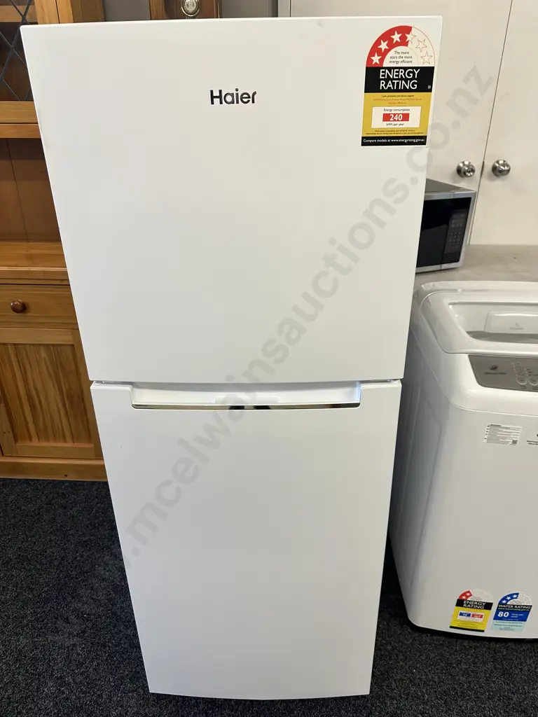 Haier 197 Litre Top Mount Fridge Freezer Model HRF220TW3 - White Image 1++