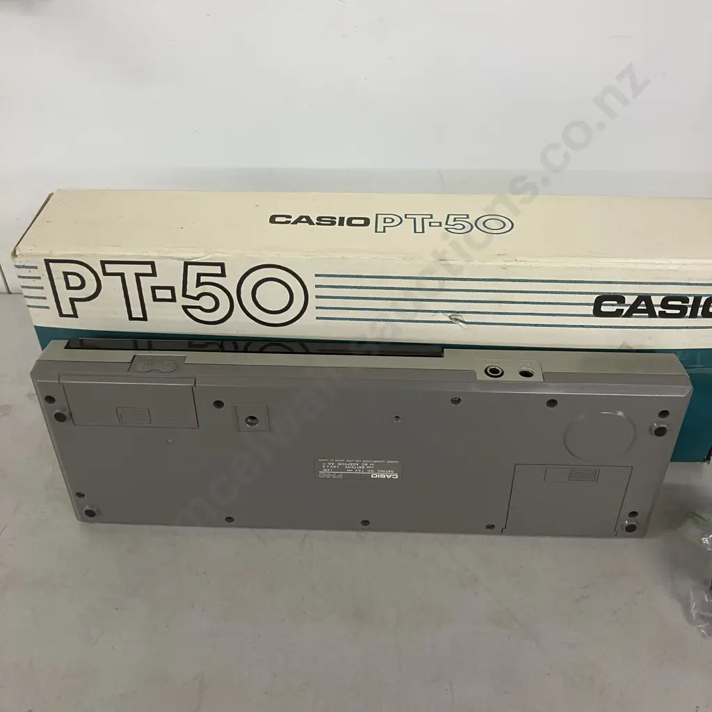 Rare Vintage Casio Pt-50 Electronic Piano Keyboard - Retro 80s With Box Image 1++