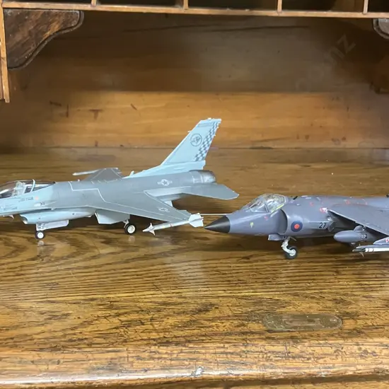 1:48 RAF Sea Harrier & General Dynamics F16A Falcon 191st FIG, "Wolves" Michigan ANG 1985
