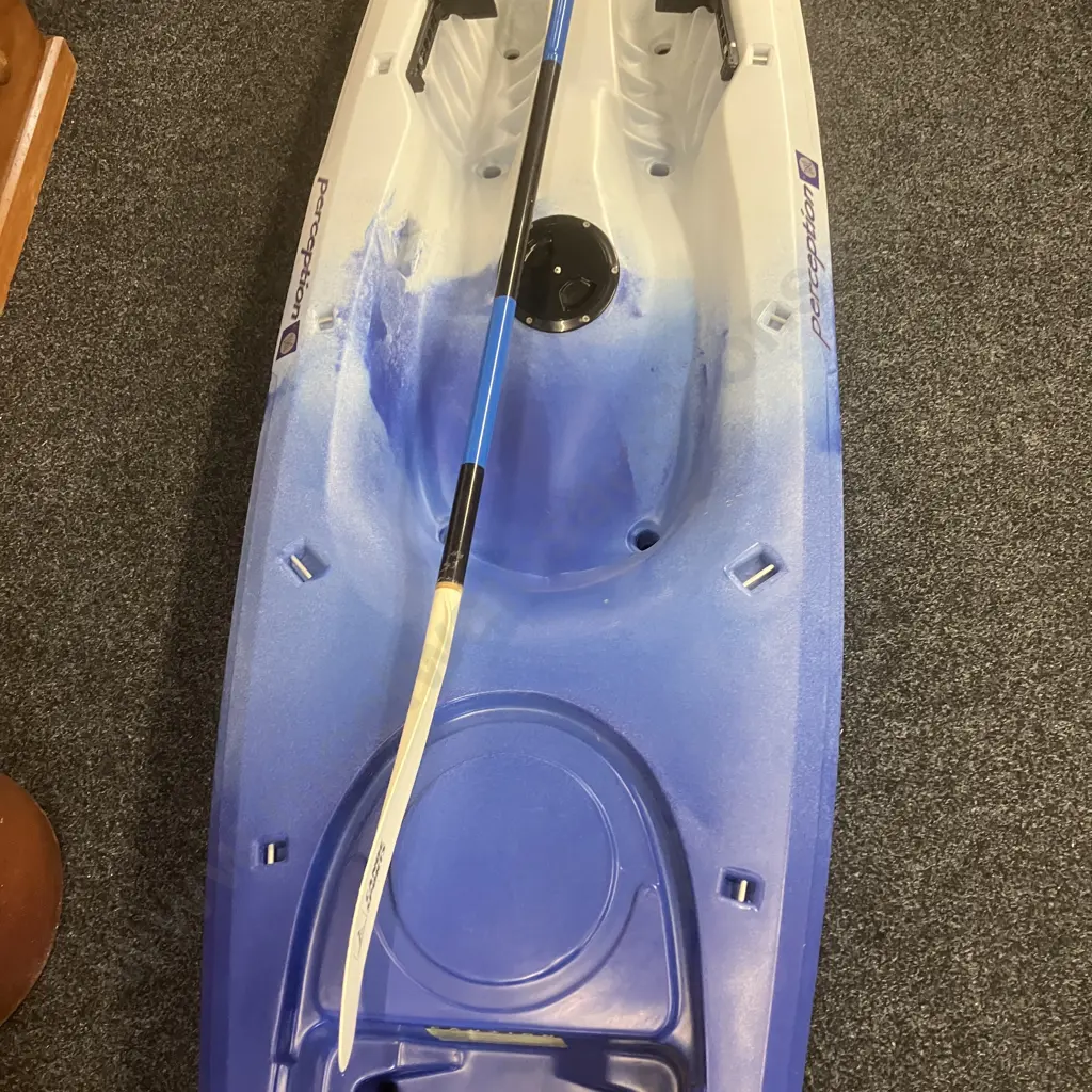 Perception Swing Kayak 3.98m With 2.2m Kayak Paddle - Canoe Sports Series 2000/175 Glass Fibre Reinforced Image 1++