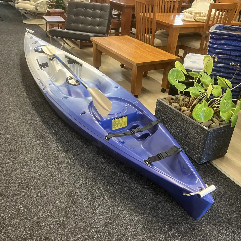 Perception Swing Kayak 3.98m With 2.2m Kayak Paddle - Canoe Sports Series 2000/175 Glass Fibre Reinforced Image 1++