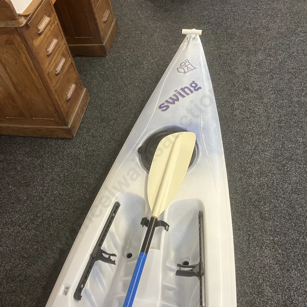 Perception Swing Kayak 3.98m With 2.2m Kayak Paddle - Canoe Sports Series 2000/175 Glass Fibre Reinforced Image 1++