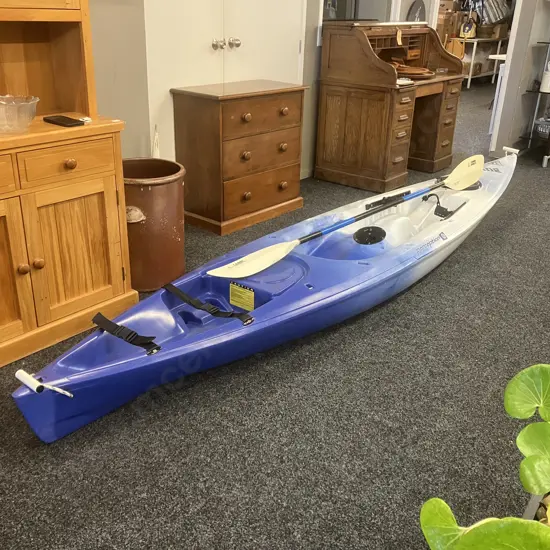 Perception Swing Kayak 3.98m With 2.2m Kayak Paddle - Canoe Sports Series 2000/175 Glass Fibre Reinforced
