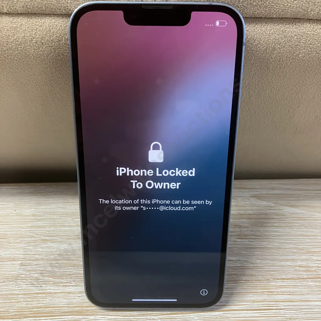 Apple iPhone 14 Blue, iCloud Locked (Sold As Is) Image 1++