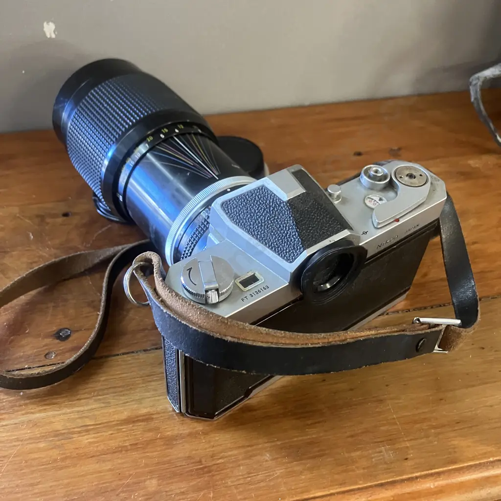 Nikon Nikkormat FT Film Camera With A Nikon Zoom-Nikkor 80-200 f4.5 Lens Image 1++