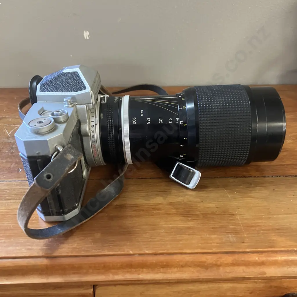 Nikon Nikkormat FT Film Camera With A Nikon Zoom-Nikkor 80-200 f4.5 Lens Image 1++