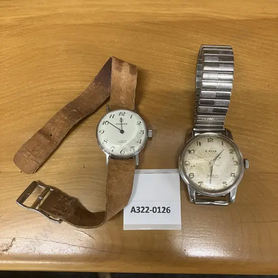 Vintage Swiss Made Watches - G ROXA 17 Jewels Rodanox #173382 & Candino 17 Jewels #7154