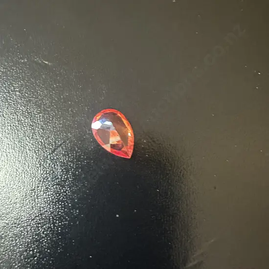 Quartz Red Pear Shape Gemstone 7.29ct