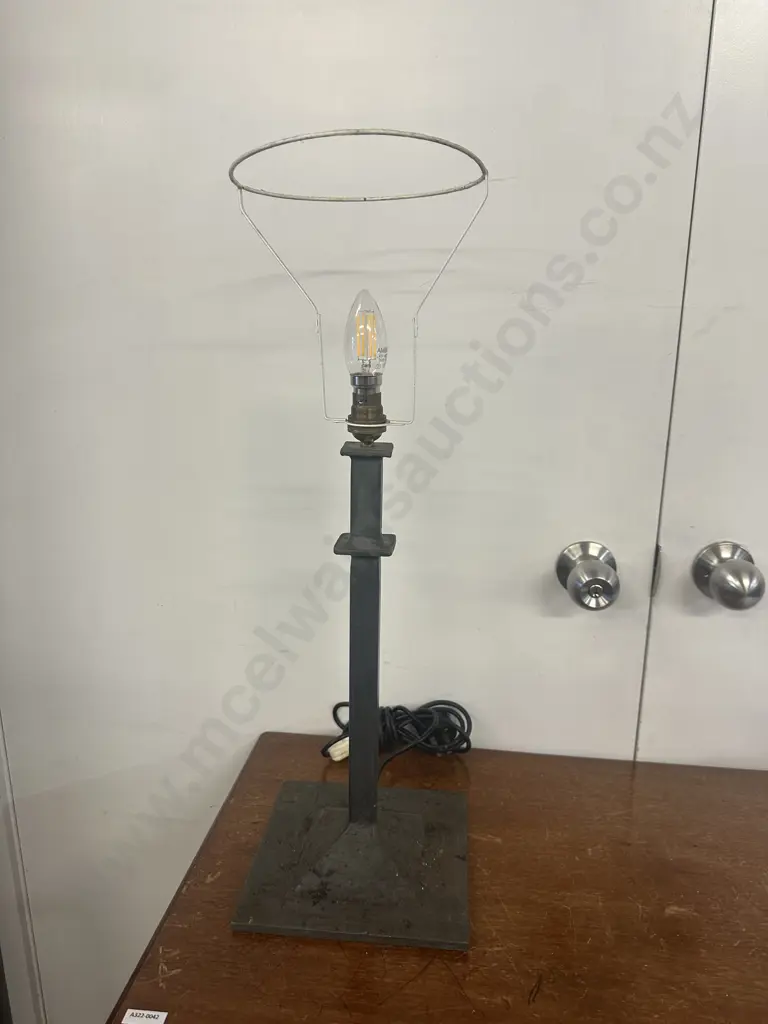 Hand Crafted Steel Table Lamp Base. H62cm Image 1++