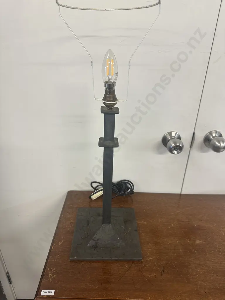 Hand Crafted Steel Table Lamp Base. H62cm Image 1++