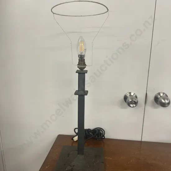 Hand Crafted Steel Table Lamp Base. H62cm