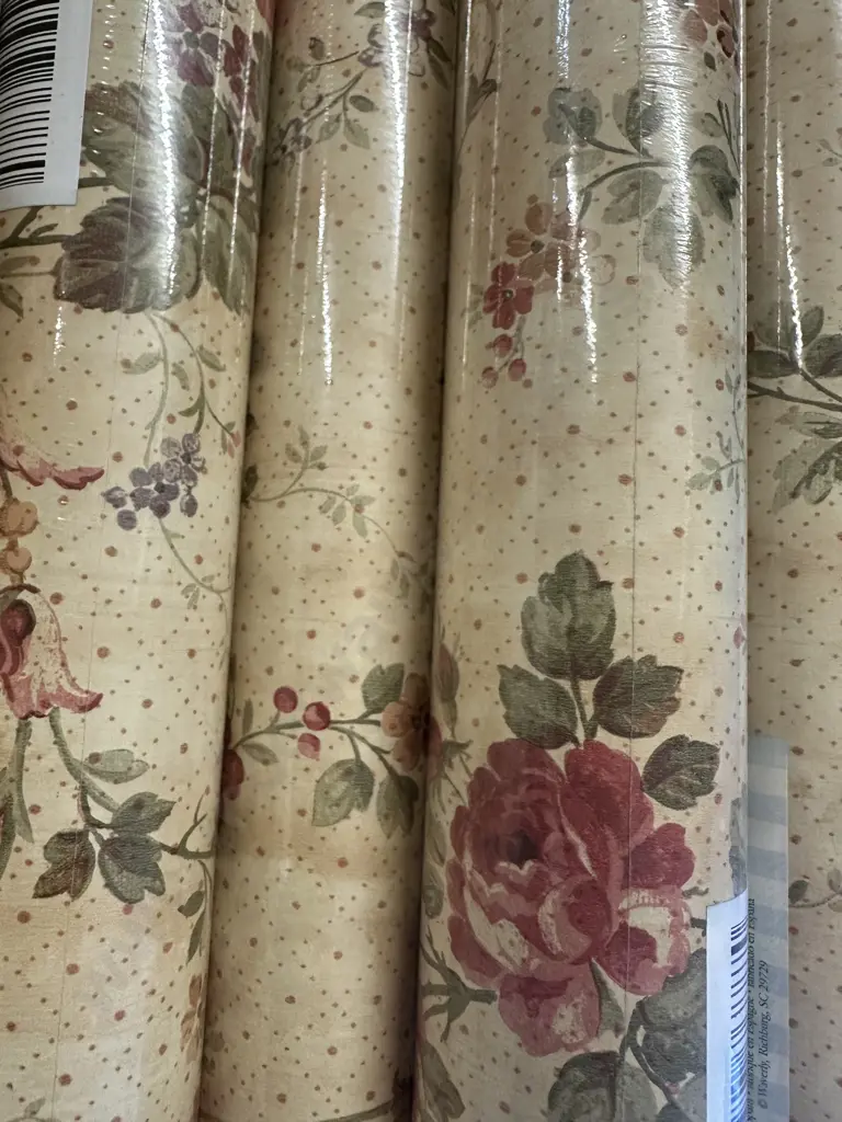 Vintage Waverly Wallpaper Pattern # 5510572 Run 12 Nine Full Rolls & One Part Roll Image 1++