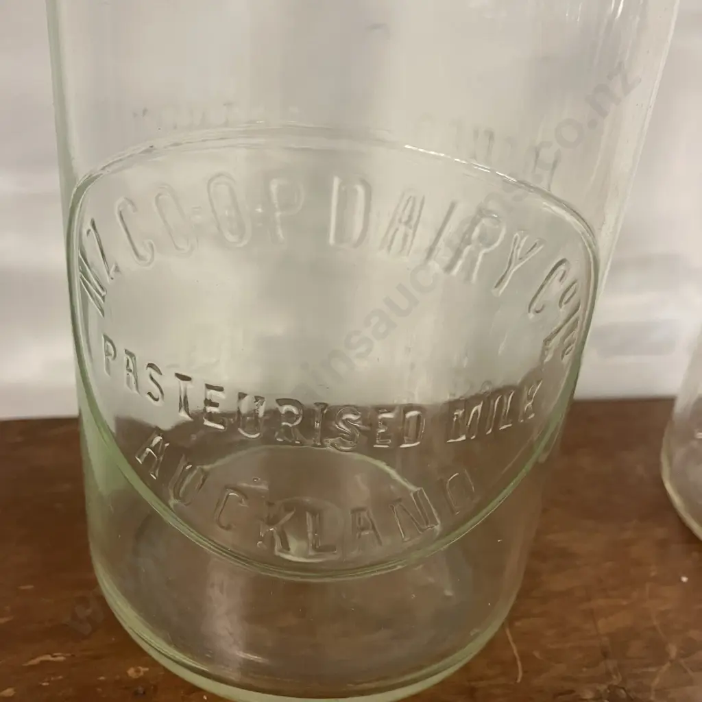 Lot of 8 Assorted Glass Milk / Cream Bottles Image 1++