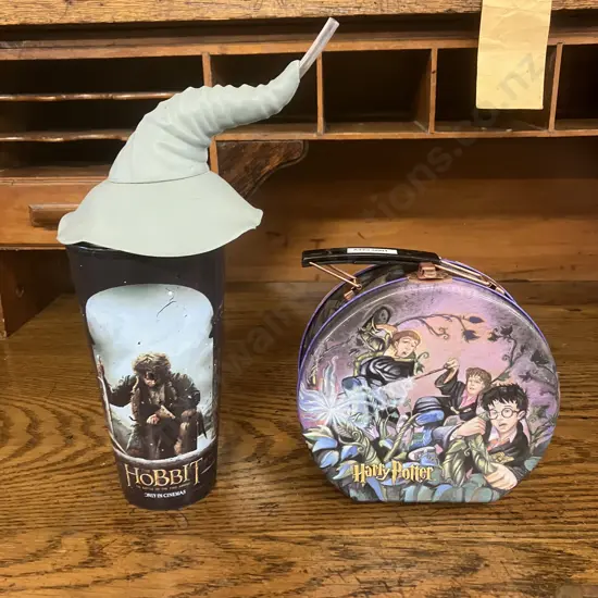 The Hobbit The Battle Of The Five Armies Promo Hoyts Cinema Cup 2014 With A Harry Potter Lunch Box Tin
