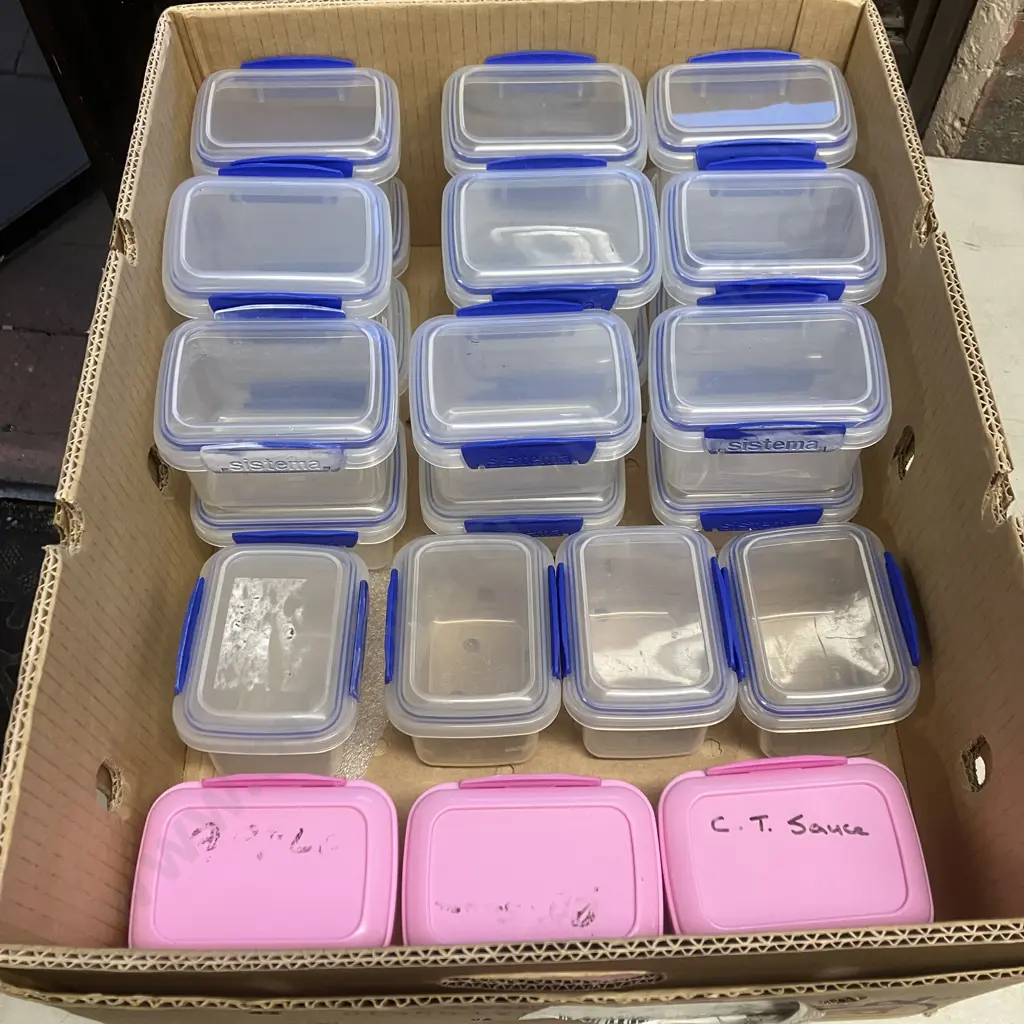 25 x Lidded Sistema Plastic Containers Image 1++