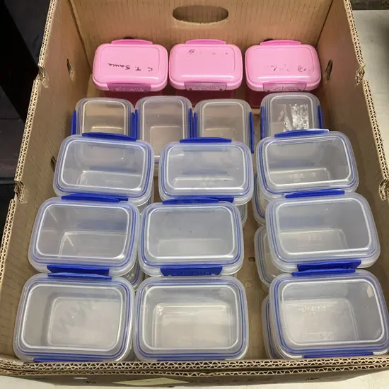 25 x Lidded Sistema Plastic Containers