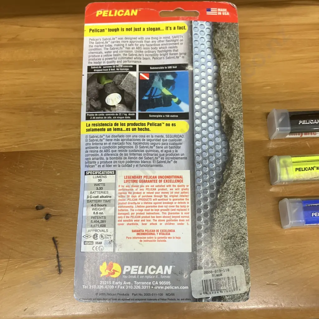 Pelican SabreLite 2000 Flashlight, Mitylite 1900 & Pair of MityLite 2AAA Pocket Lights Image 1++