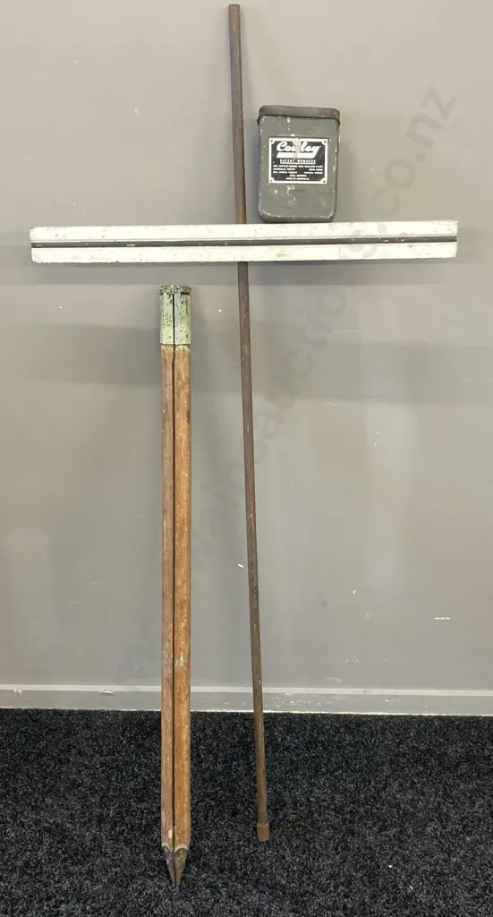 Vintage Cowley Automatic Level #1717D With Tripod & Levelling Staff, Made In Australia Image 1++