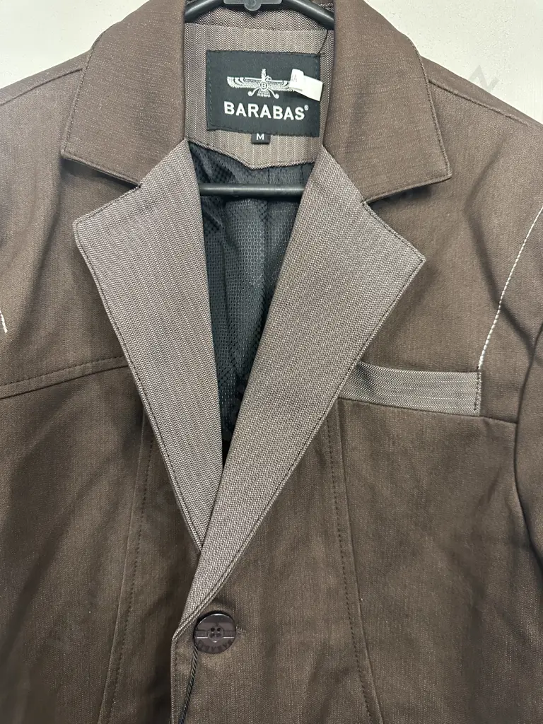 Barabas Mens Jacket Size Medium Two Button Image 1++