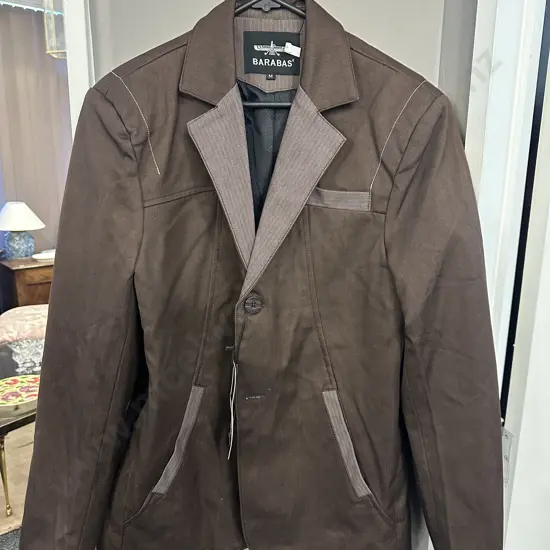 Barabas Mens Jacket Size Medium Two Button