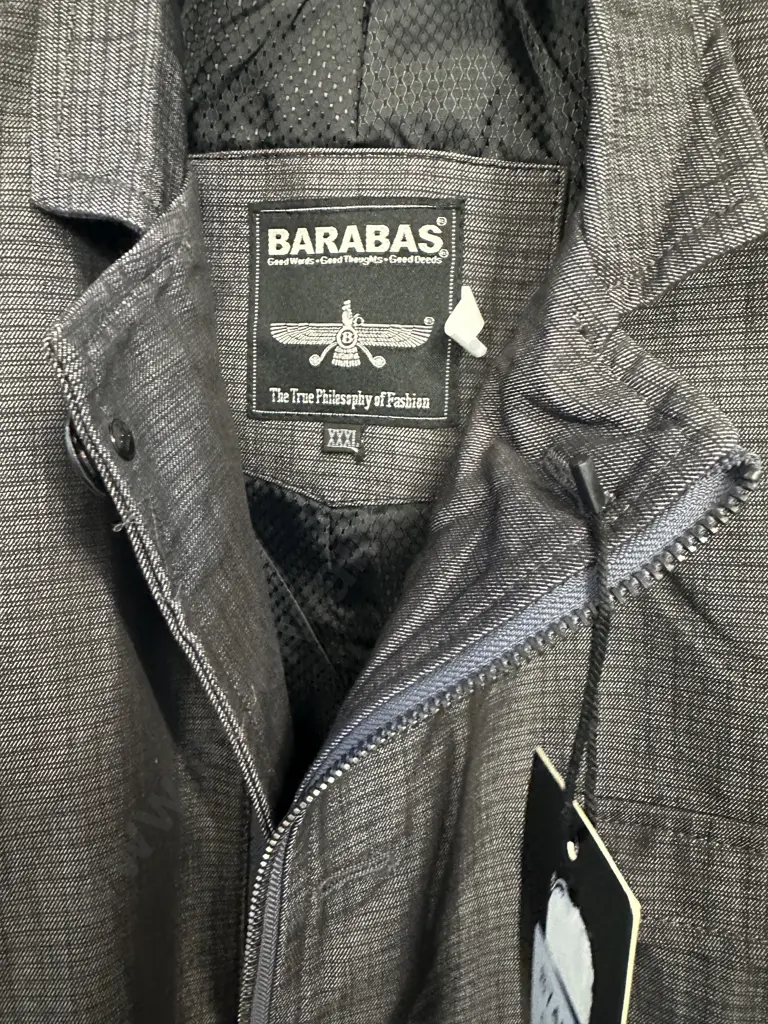 Barbaras Mens Grey Zip & Button Up Front  Size XXXL  Image 1++