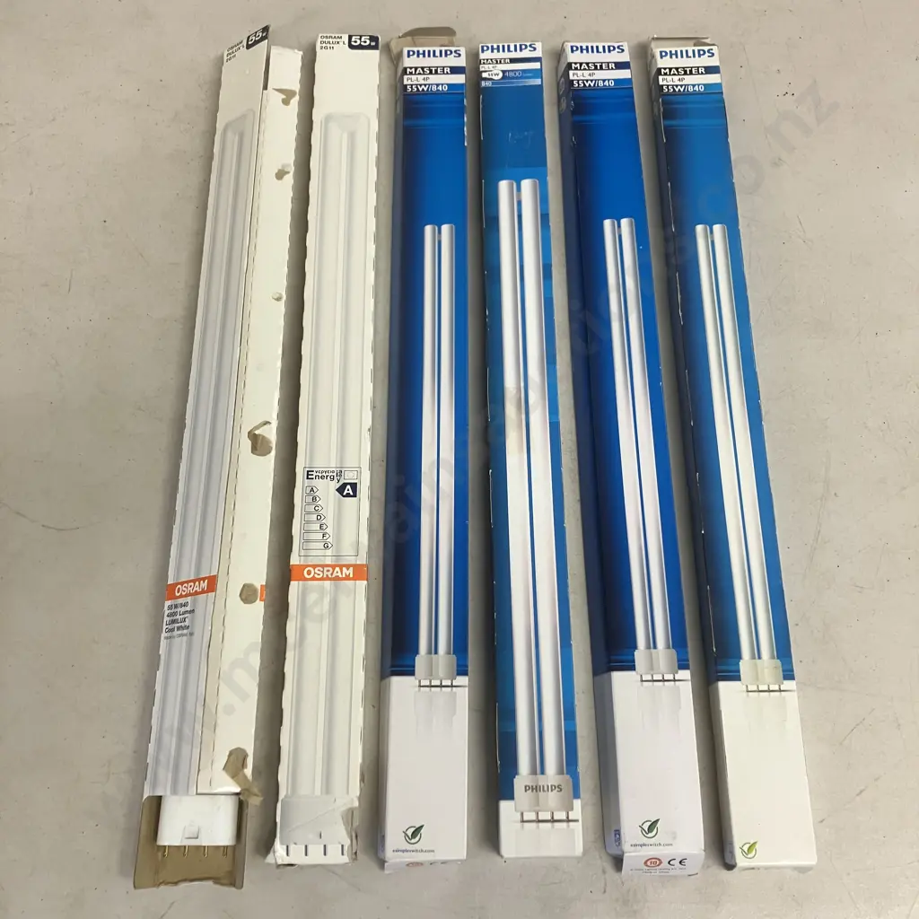 Philips Fluorescent Lamp Master PL-L4Pin - 4 x 53W Single Ended & 2 x Osram Dulux (Sold With -02) Image 1++