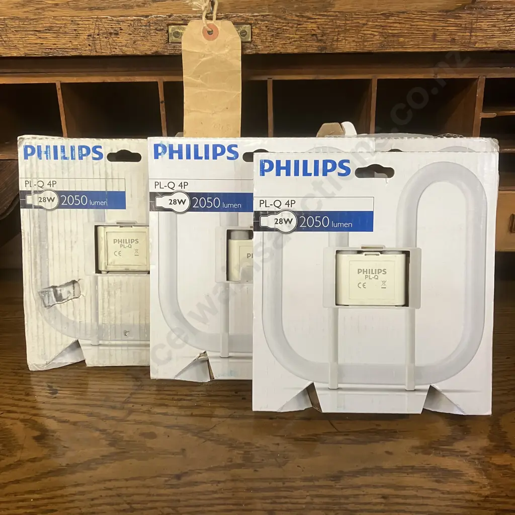 Philips PL-Q 4 Pin Compact Lamps - 4 x 28W, Fluorescent (Sold With -02) Image 1++