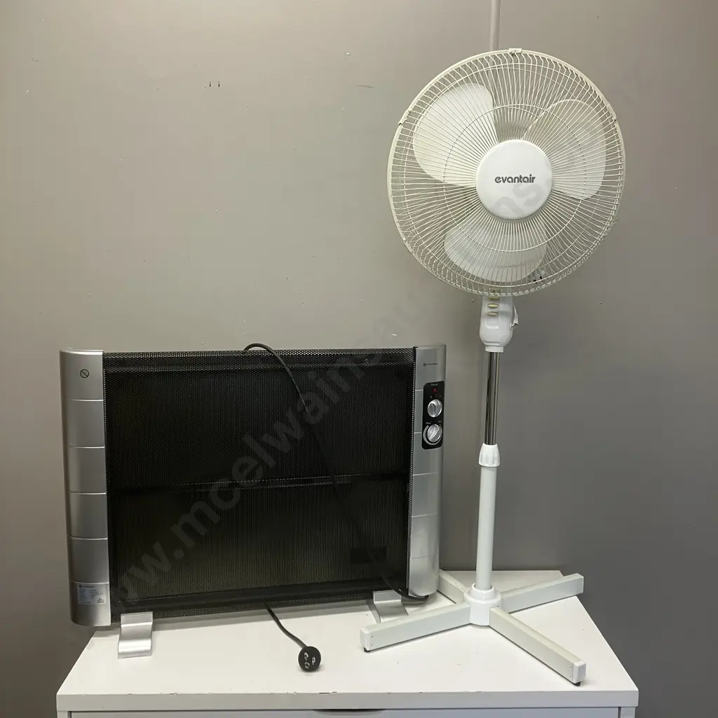 Nouveau Heater & Evantair Pedestal Fan Image 1++