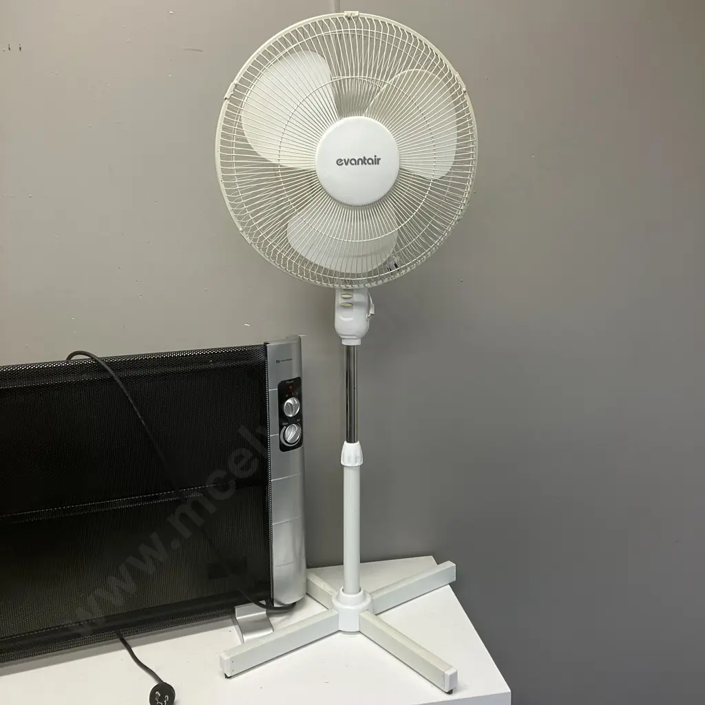 Nouveau Heater & Evantair Pedestal Fan Image 1++