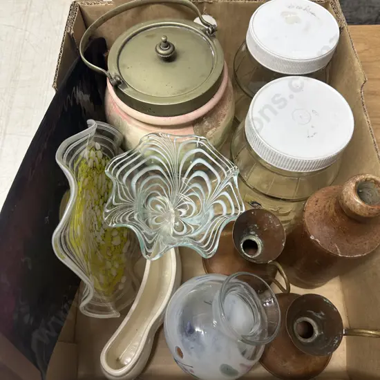Box Of Assorted Vintage China Items