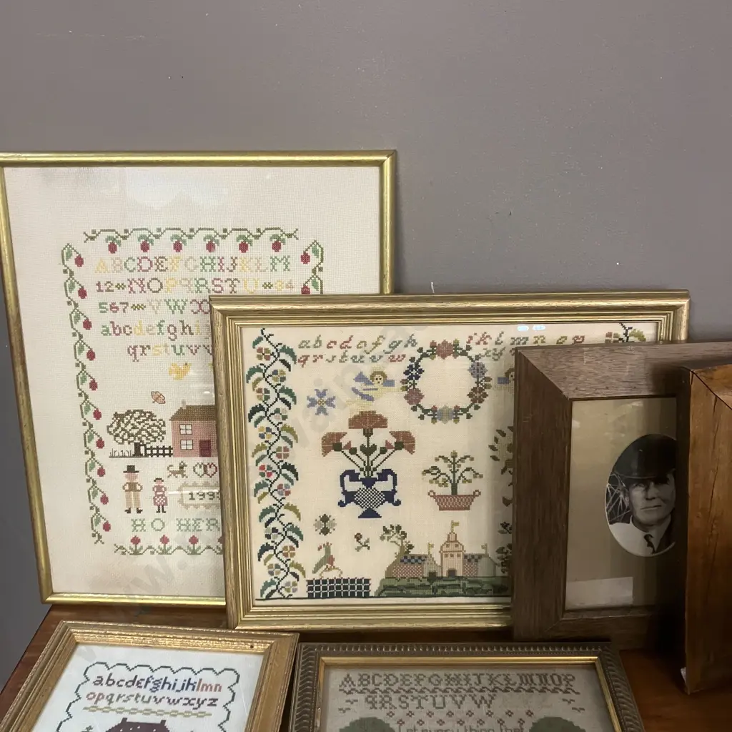 Selection Vintage Artwork, Needlework Etc Image 1++