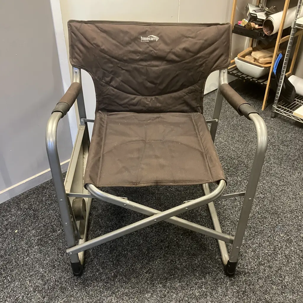 Kathmandu Basecamp Directors Chair With Side Table, Foldup Image 1++